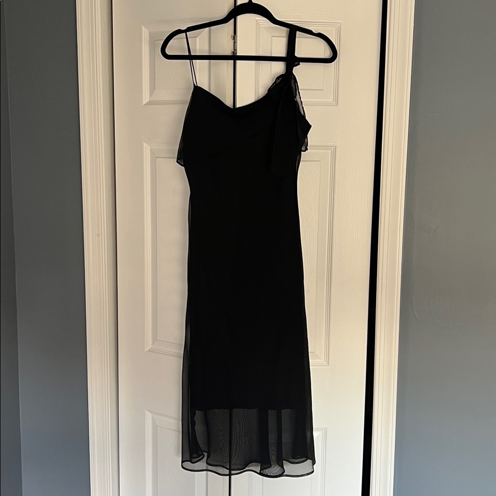 Younique Black Dress with Sheer Detail